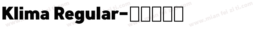 Klima Regular字体转换